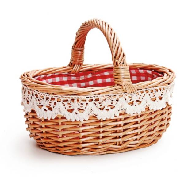 A cesta de vime Pic Nic custa R$ 103,90 na Mobly.