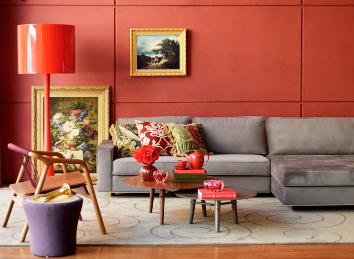 10 ambientes decorados com tons de vinho ou marsala