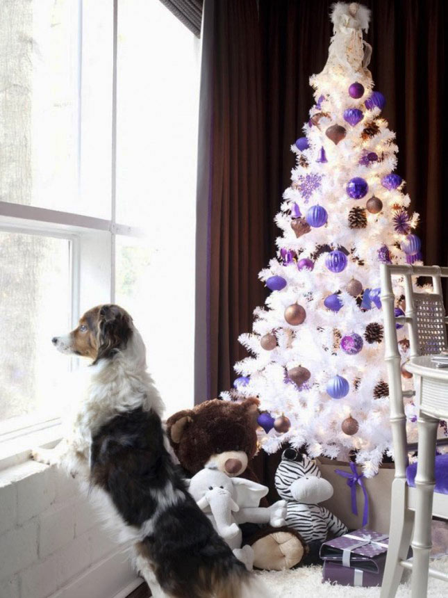 9 ideias de árvores de Natal com decoração monocromática 9 ideias de árvores de Natal com decoração monocromática