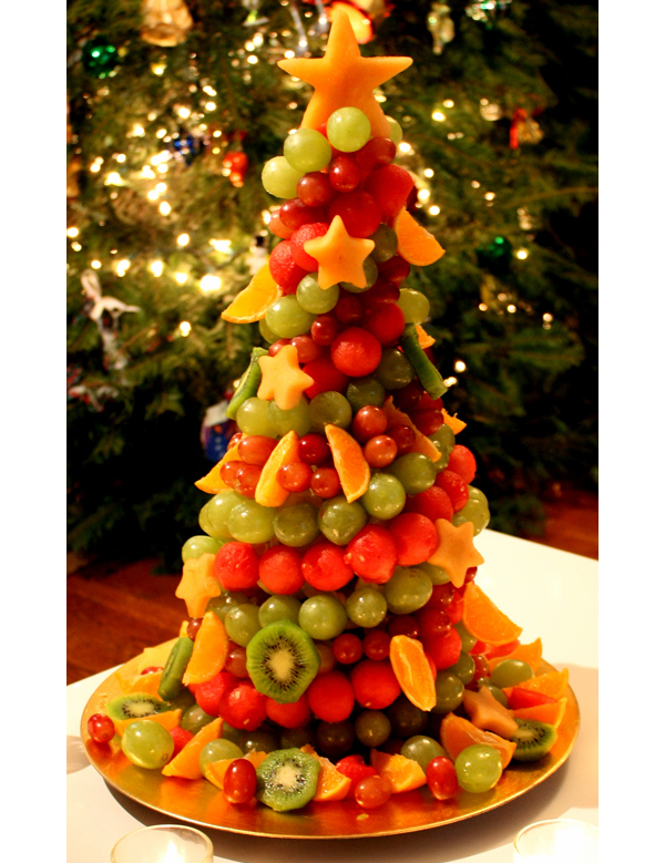 árvore de natal mesa de natal decorada; árvore de natal criativa; árvore de natal de comida