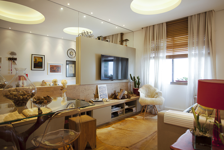 CasaPRO: marcenaria planejada é solução para esta sala pequena