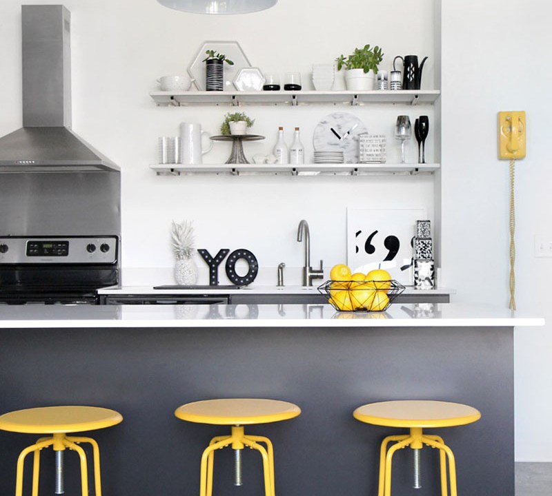 1-decoração-com-amarelo-cinza-e-branco-cozinha