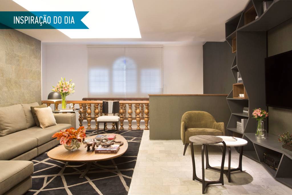 Inspiração do dia: sala de estar dedicada ao convívio da família