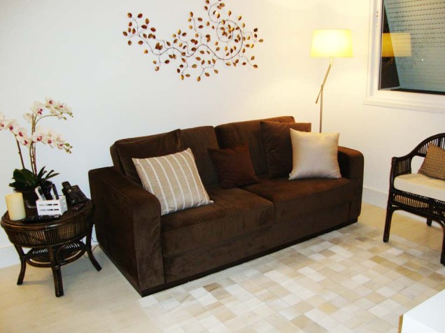 Sala de estar projetada por Priscila Matsuda.