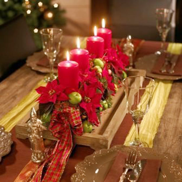 31 ideias para decorar a sua mesa de Natal com velas 31 ideias para decorar a sua mesa de Natal com velas