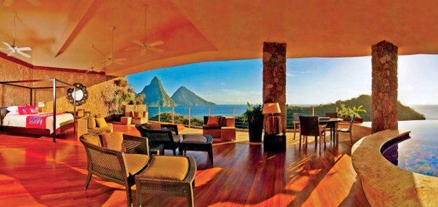 Jade Mountain Resort, no Caribe