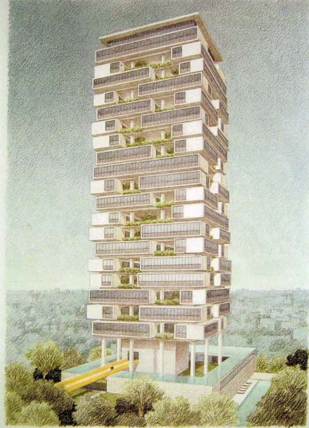 O edif&iacute;cio foi projetado por Isay Weinfeld e possui uma fachada exuberante.