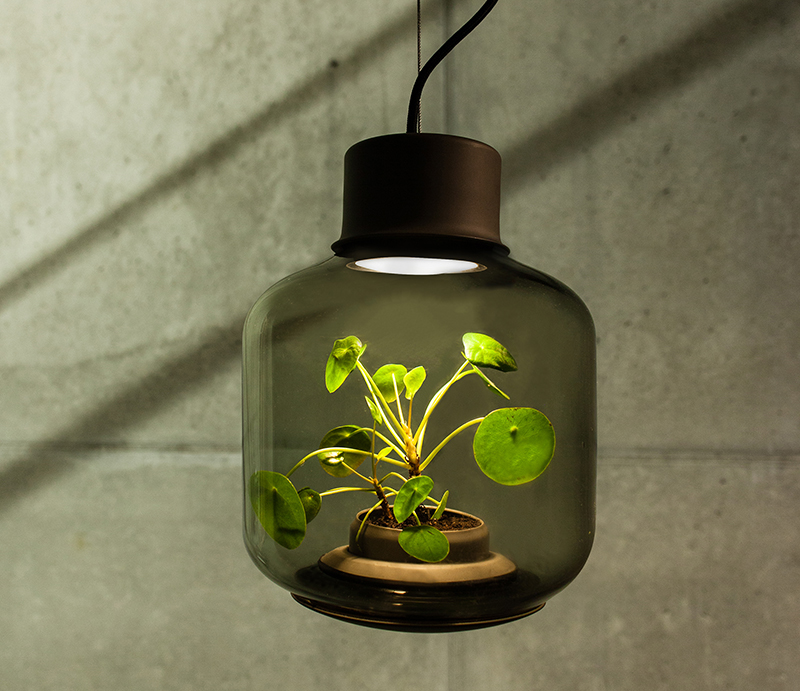 3-Designers criam luminárias onde é possível cultivar plantas