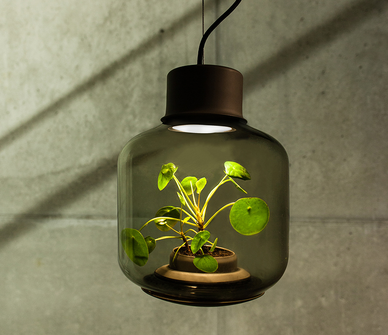 3-Designers criam luminárias onde é possível cultivar plantas