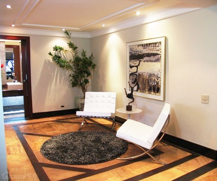 Hall de entrada projetado por Vania Mello.