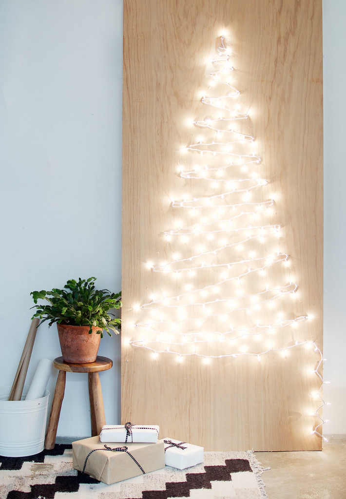 4 Árvores de Natal que você pode fazer em casa 6 8-ideias-de-decoração-de-natal-com-luzes