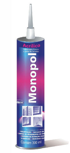 O selante Monopol Acrílico, da Viapol, corrige fissuras entre 8 e 20 mm que ...
