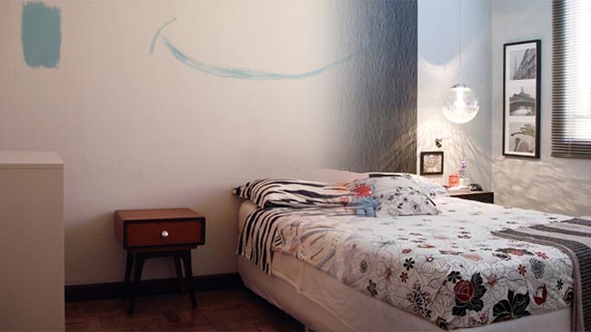 Antes e depois de um quarto com apenas R$ 1.500