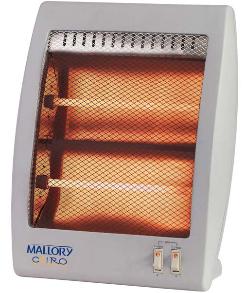Da Mallory, o aquecedor Cairo tem al&ccedil;a para transporte e sistema de desligam...