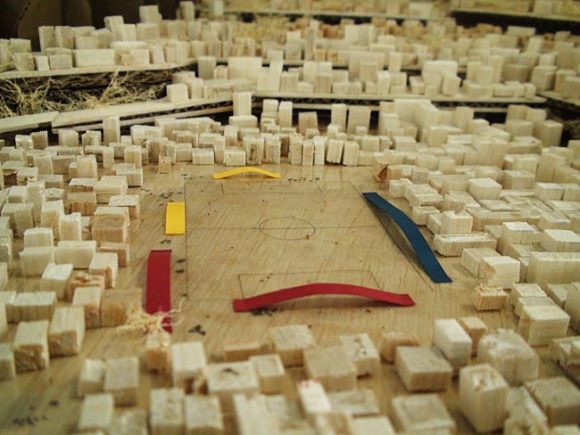 A maquete apresentada por Marcelo Barbosa e Jupira Corbucci, no projeto Copa ...