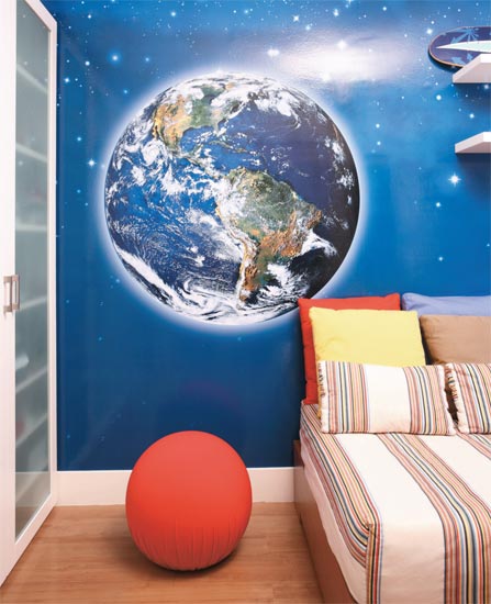 Com 11 anos de idade, o dono deste quarto sabia muito bem o que queria. Ele...