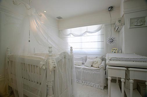 Suíte de bebê, projetada pela Designer de interiores Andréa Micherif.