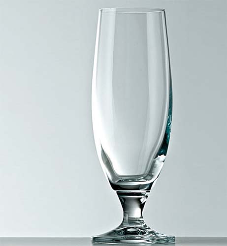 De cristal, o Strauss (8 x 18 cm), da Di Sappo, é ideal para chope. O jogo com seis peças custa 196 reais.