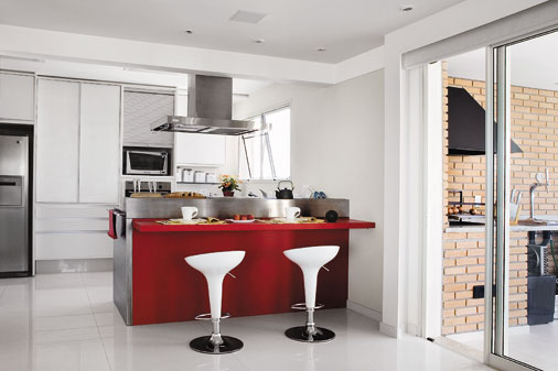27 cozinhas americanas em apartamentos pequenos