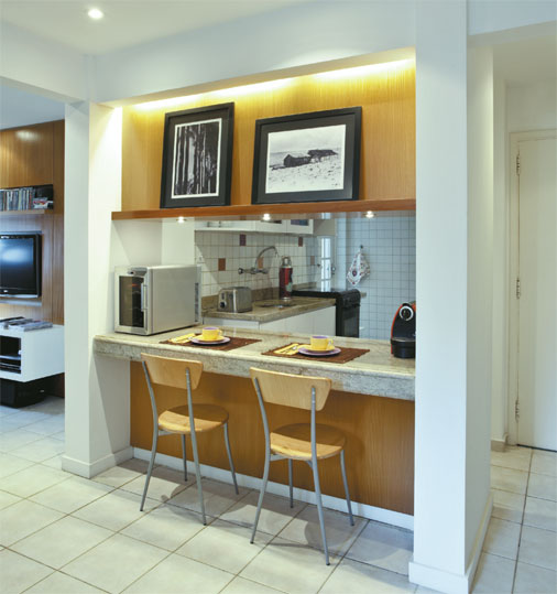 27 cozinhas americanas em apartamentos pequenos
