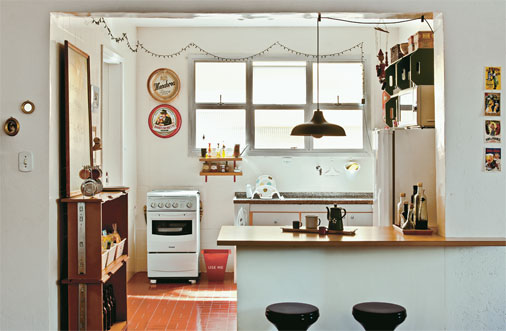 27 cozinhas americanas em apartamentos pequenos