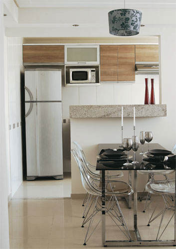 27 cozinhas americanas em apartamentos pequenos