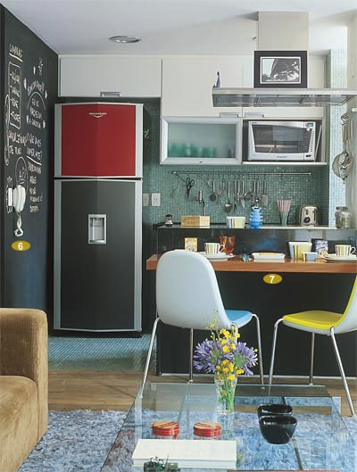 27 cozinhas americanas em apartamentos pequenos