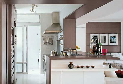 27 cozinhas americanas em apartamentos pequenos