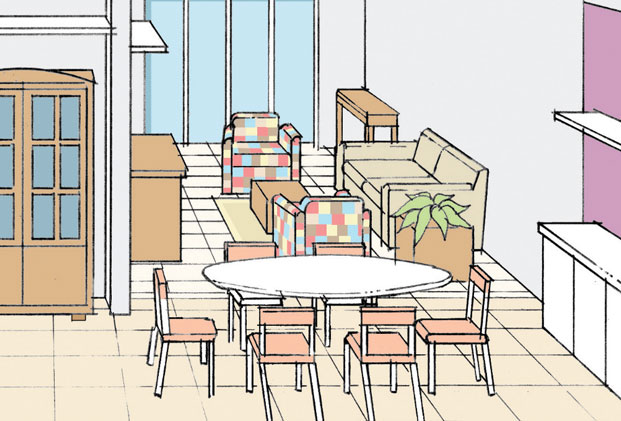 destaque-decoracao-de-sala-e-cozinha-mescla-moveis-novos-e-usados