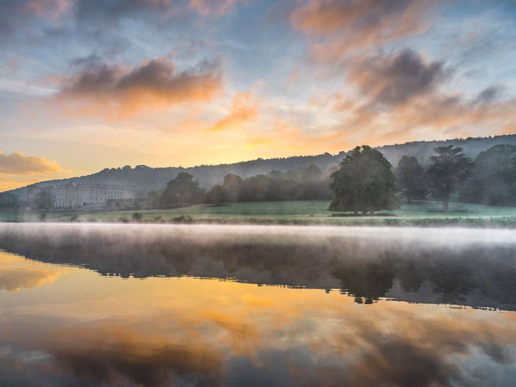 Jude Gadd - A Misty Sunrise in Chatsworth Park