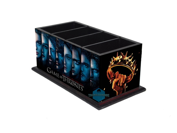 O porta controle remoto Game of Thrones custa R$ 27,99 na Elo 7.