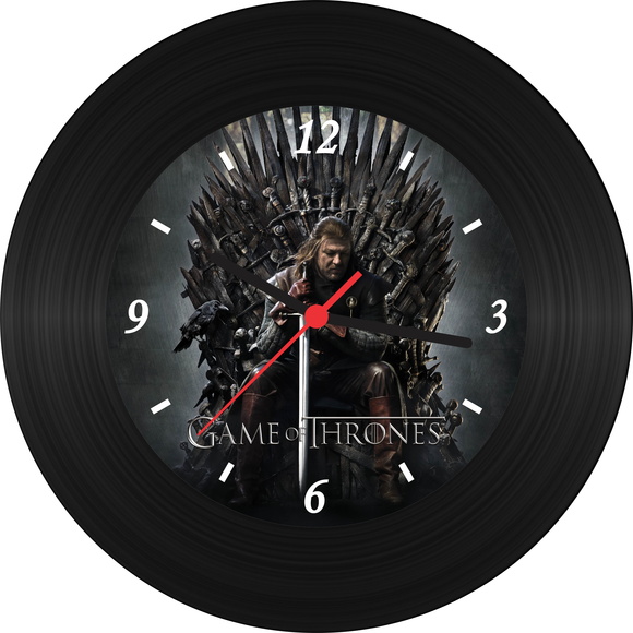 O relógio de vinil Game Of Thrones custa R$ 31,90 na Elo 7.