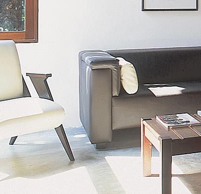 Piso de cimento queimado.