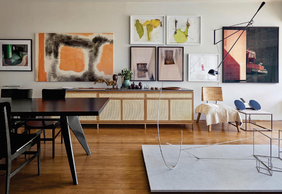 Inspiração do dia: apartamento repleto de obras de arte