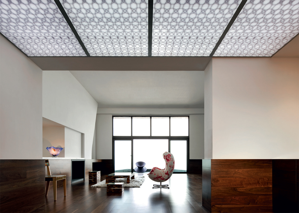 Forro com arabesco para filtra a luminosidade