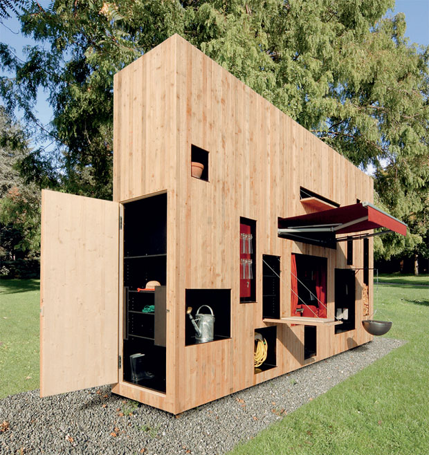 Galpão criado por arquiteto alemão reúne espaço para refeições e lazer