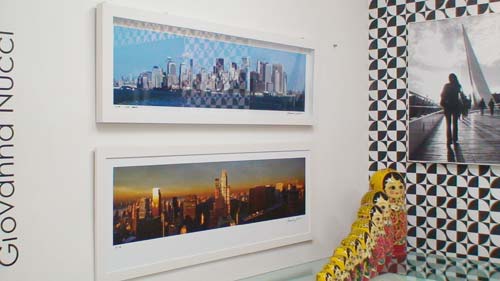 Imagens do skyline de S&atilde;o Paulo e do Rio de Janeiro se confundem na exposi&ccedil;...