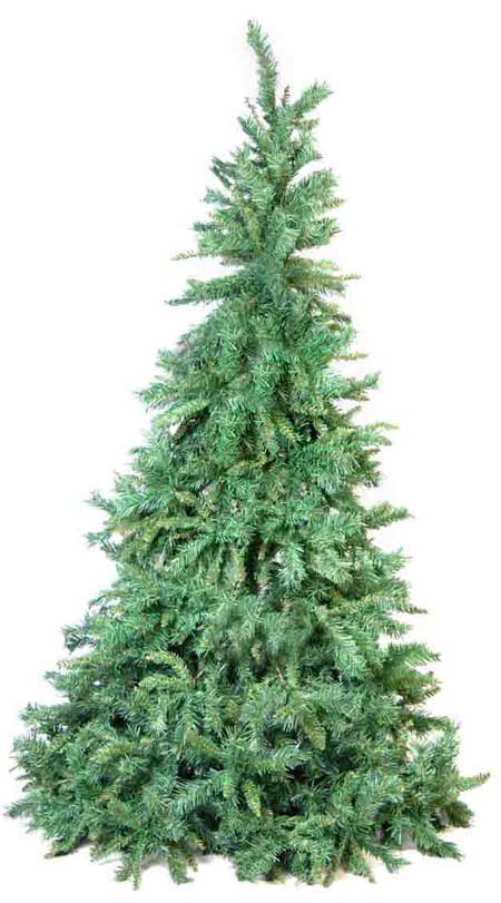 &Aacute;rvore de Natal, modelo Agnes (1,8 m de altura) de PVC verde. Por R9,90.