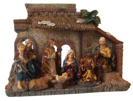 Pres&eacute;pio de resina colorida por R,99.