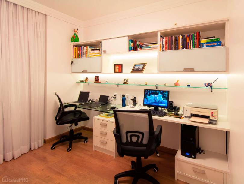 Espaço em dobro para estudo e diversão. Projeto de Maristela Lima Bernal.