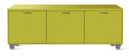 Vibrante, o M&oacute;dulo Su&iacute;te, de Fernando Jaeger, &eacute; de MDF laqueado (1,90 m x ...