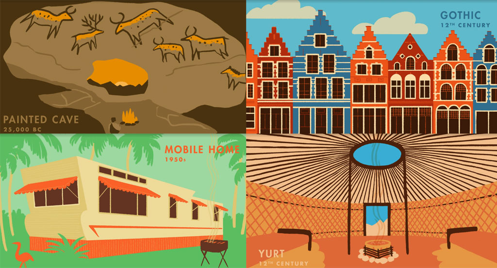 Vídeo mostra a evolução das casas nos últimos 27 mil anos