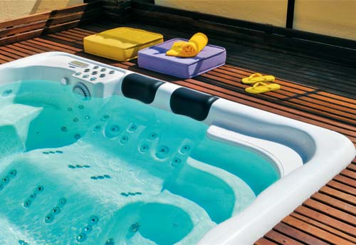 Spa Weekend para 11 pessoas (2,58 x 2,80 m), de fibra de vidro e gelcoat, com...