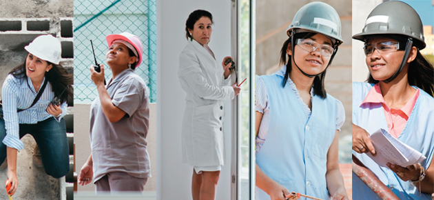 Mulheres marcam presença nos canteiros de obra