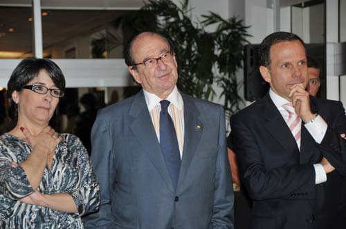 Eliana Villar, gerente de eventos do Núcleo CASA, Roberto Civita, Presidente...
