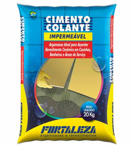 Com o cimento colante impermeável da Usina Fortaleza, é possível colocar p...