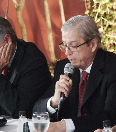 Paulo Trancoso, presidente da Associação Alameda Gabriel, discursa na inaug...