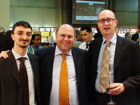 Marco Angioni, (C&acirc;mara de Com&eacute;rcio de Mil&atilde;o), Paolo Taverna, diretor geral...