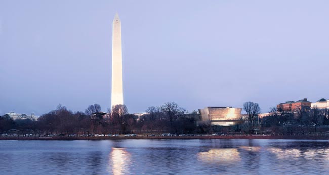 O projeto do Museu Afro-Americano poderá ser visto à distância graças ao ...