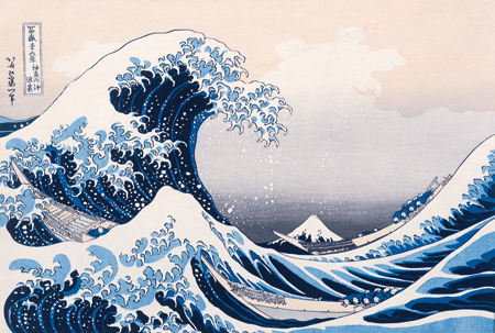 A Onda Côncava do Mar Profundo é obra de Katsushita Hokusai, artista que vi...
